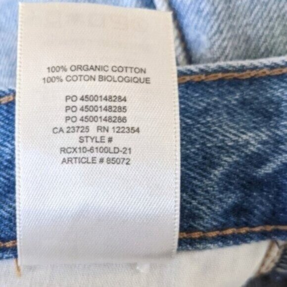 Aritzia High Rise Loose Boyfriend Jeans 25 Light Blue Wash Denim Forum Retro - Picture 9 of 9